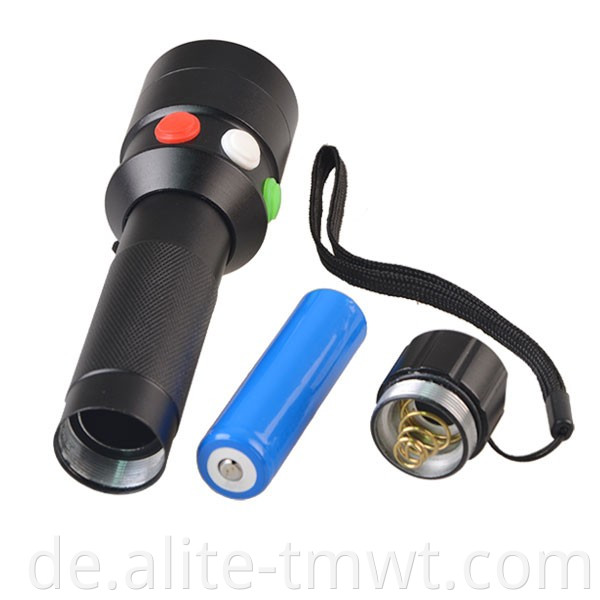 Großhandel Aluminiumlegierung 3W XPE -LED -Tricolor -Torch für das Zugsignal